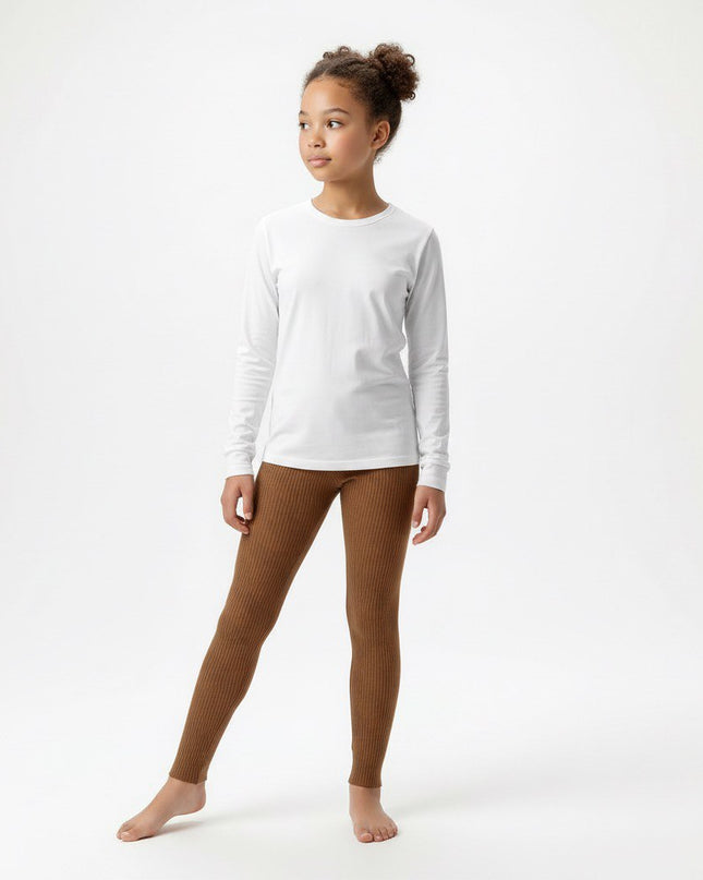 Kleines Set Pullover & Strickleggins
