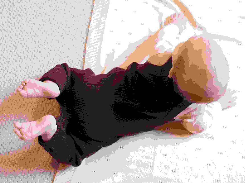 Kleines Set Wickeljacke & Latzhose