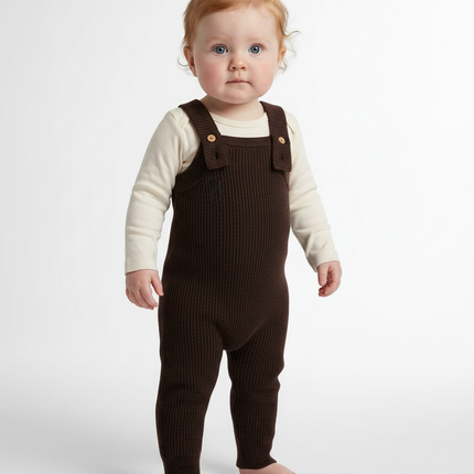 Kleines Set Kaschmir Jumpsuit & Latzhose