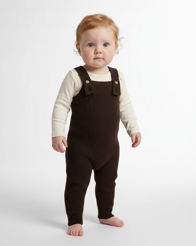 Kleines Set Kaschmir Jumpsuit & Latzhose