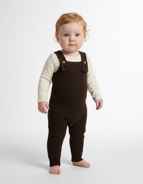 Kleines Set Kaschmir Jumpsuit & Latzhose