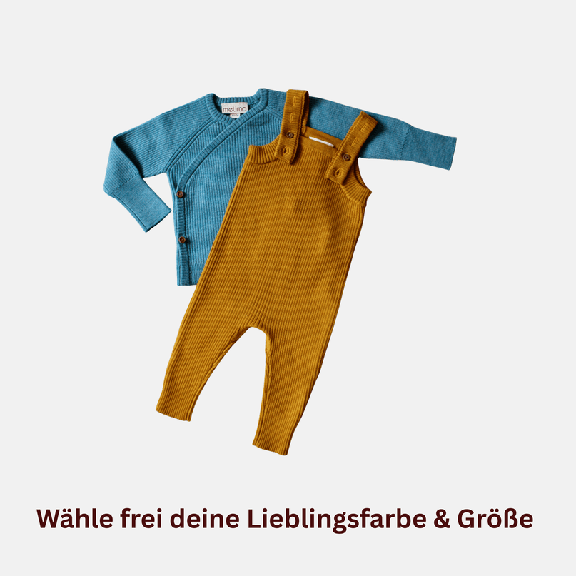 Kleines Sparset Wickeljacke & Latzhose
