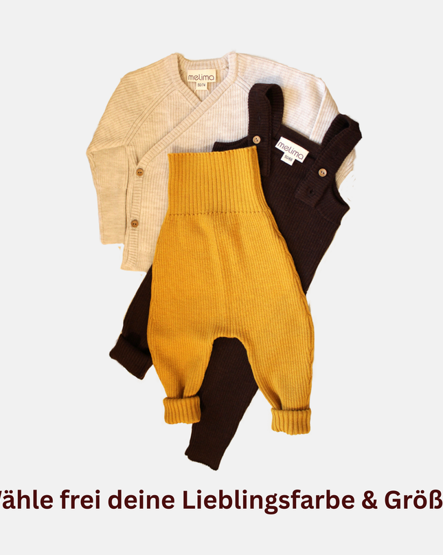 Set consisting of trousers, overalls &amp; wrap jacket