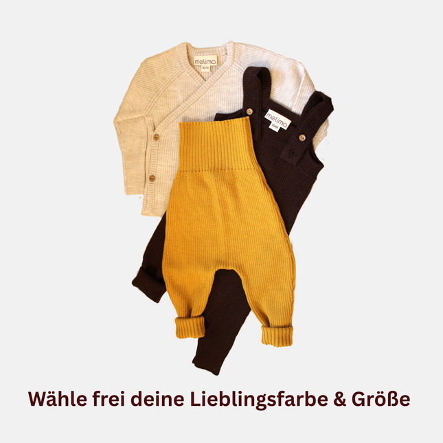 Set consisting of trousers, overalls &amp; wrap jacket