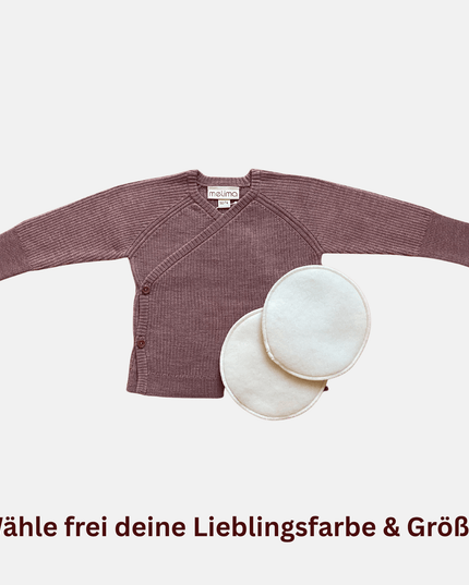 Wickeljacke Melea und Premium Merino Stilleinlagen