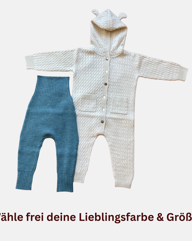 Kleines Set Kaschmir Jumpsuit & Bundhose