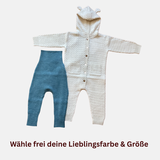 Kleines Set Kaschmir Jumpsuit & Bundhose