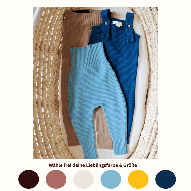 Kleines Set mit Bundhose, Leggins & Overall